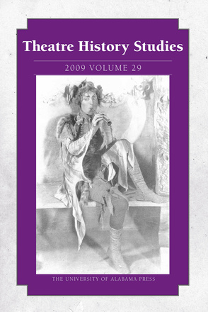 Theatre History Studies 2009, Vol. 29